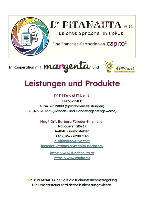 Vorschau Leistungskatalog